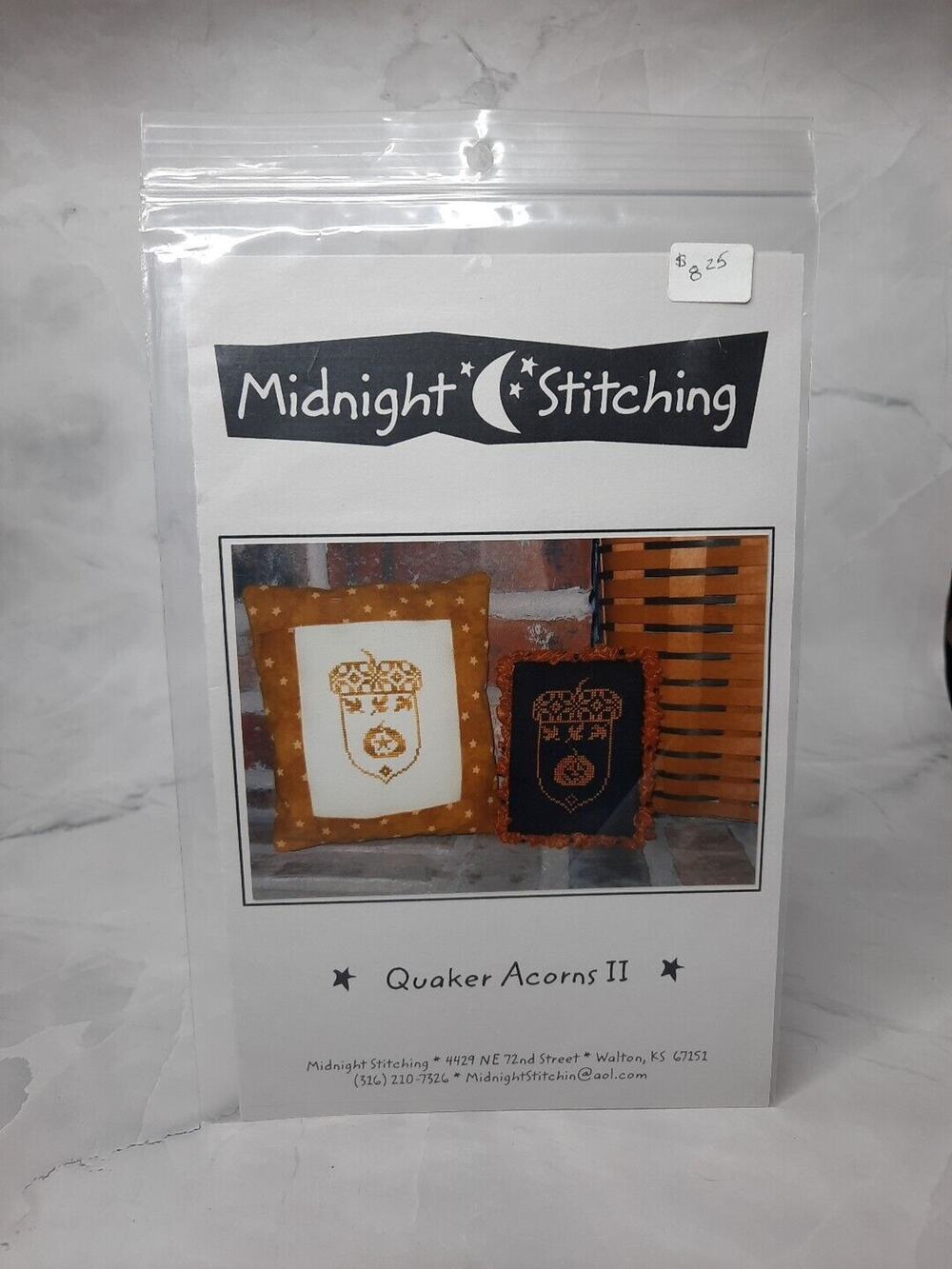 Midnight Stitching Cross Stitch Pattern Quaker Acorns II